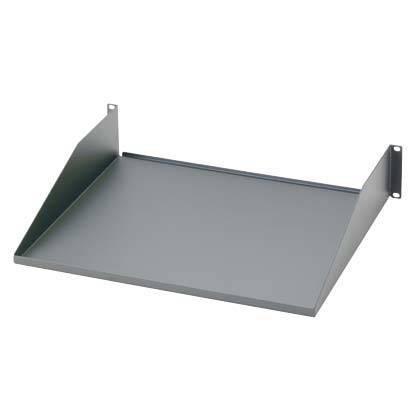 Panduit® SRM19FM2 2-Post Front Rack Mount Shelf, 3.48 in H x 19 in W x 15.15 in D, 2U Rack, Steel