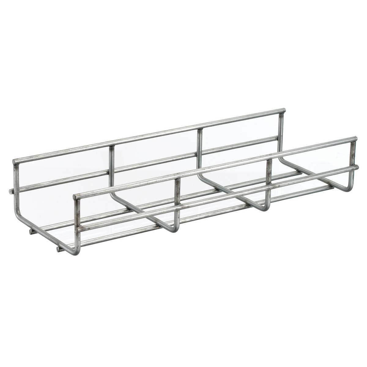 Wiring Device-Kellems HBT0202 Fabricated Overhead Straight Section Cross Wire Basket Tray, 12 in L x 2 in W, Steel