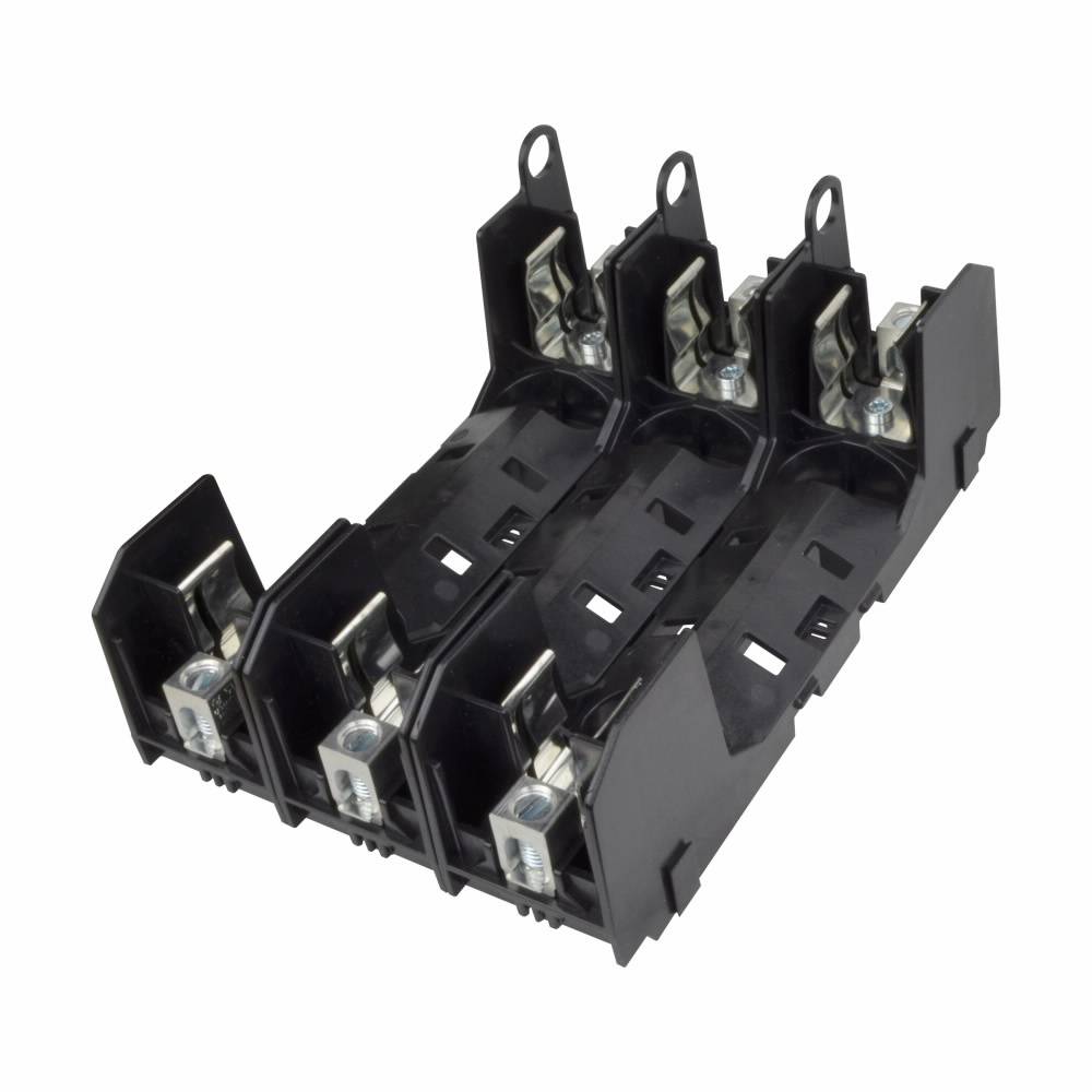 Edison HM60060-3CR Modular Fuse Block, 600 VAC, 60 A, Class: H, 14 to 2 AWG, 8 to 2 AWG Wire, 3 Poles