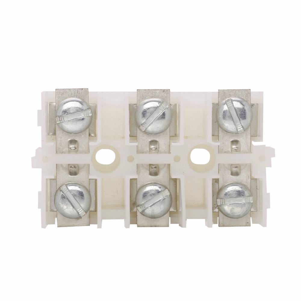 EATON TBAL90 NEMA Modular Panel Mount Terminal Block, 600 V, 115 A, 8 to 4 AWG Wire, 3 Poles, TBA Rail Mount