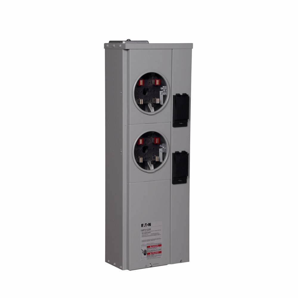 EATON 1MP2122RC 3-Wire Group Metering Meter Pack, 200 A Self-Contained Socket, Underground Feed, 120/240 VAC, 200 A Bus