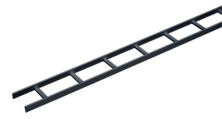 Hoffman LSS18G DCR Straight Section Ladder Rack, 120 in L x 18 in W, Tubular Steel
