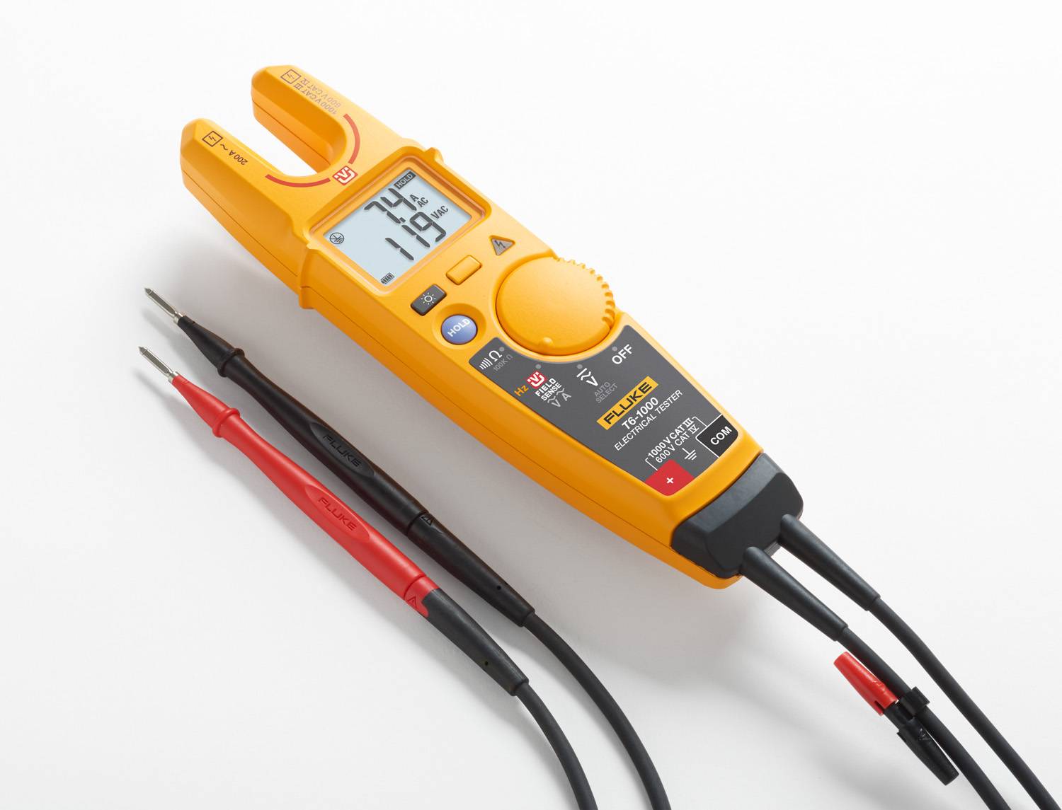 Fluke® T6-1000 Electrical Tester, 200 A, 1 to 100 kOhm