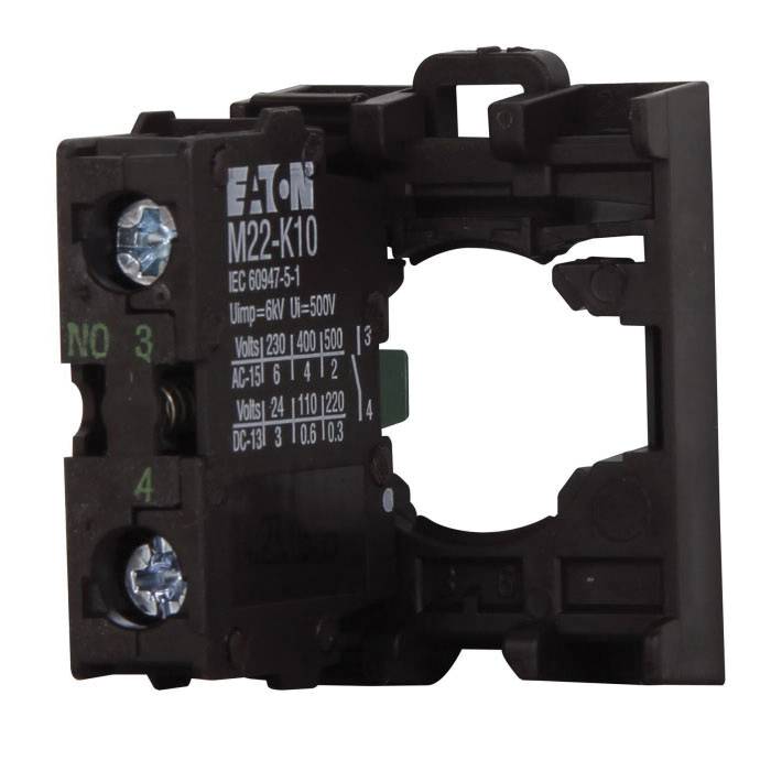 EATON M22-AK10 Push Button Fixing Adapter, 1NO Contact