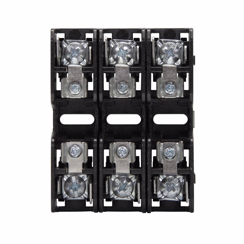 Edison BMM603-3PQ Modular Midget Fuse Block, 600 VAC, 30 A, 18 to 10 AWG Wire, 3 Poles