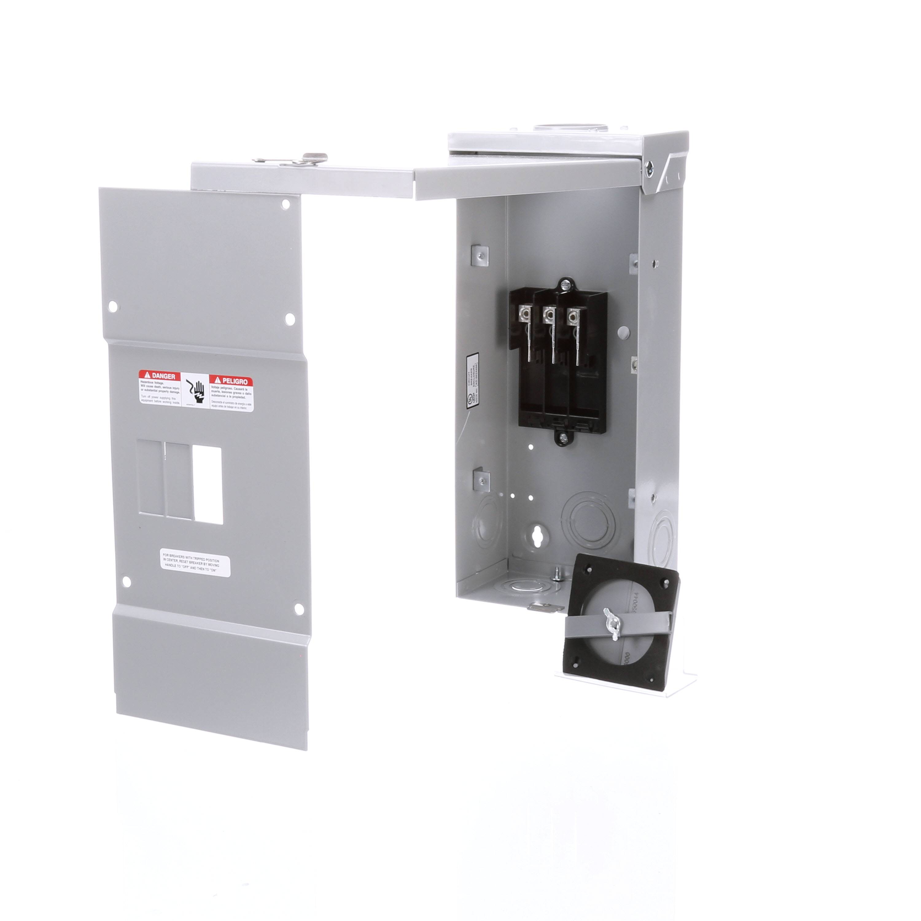 Siemens W0303ML3100 3-Phase 3-Wire Circuit Breaker Enclosure, 7-3/8 in W x 4-5/16 in D x 17-1/8 in H, NEMA 3, Aluminum
