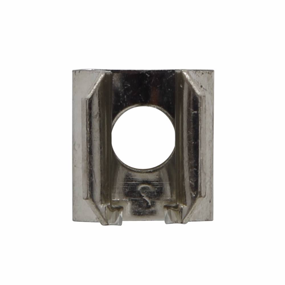 Bussmann 5674-01 Fuse Clip With End Stop and Mounting Hole, 9/32 in Dia Fuse, PC Board Mount, Beryllium Copper, Silver