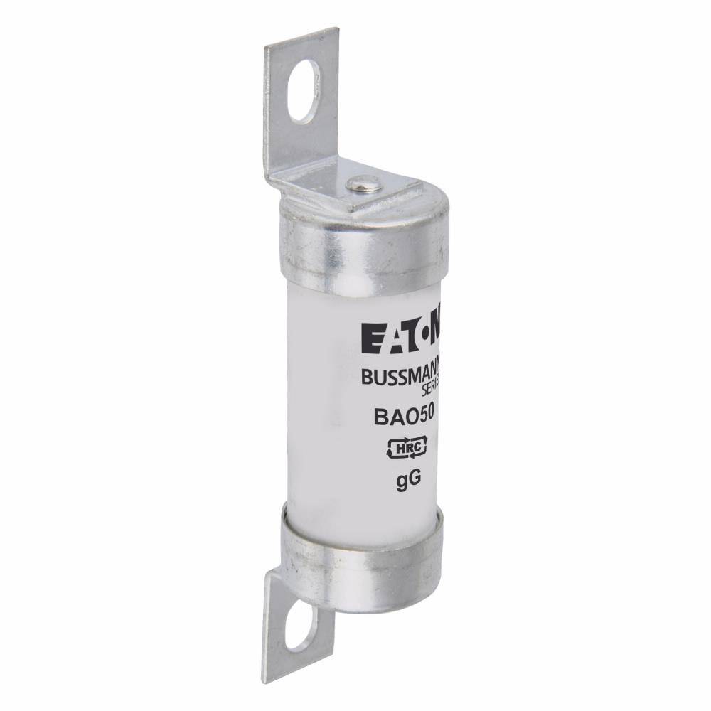 Edison BAO50 Offset Bolted Tag Low Voltage HRC Fuse Link, 500 VAC, 50 A, Ceramic