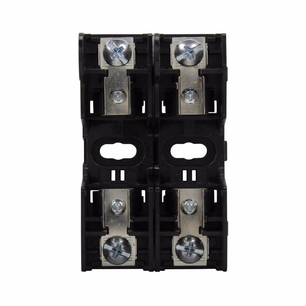 EATON Edison RM25030-2SR Knife Blade Fuse Block, 250 VAC, 30 A, Class: R, 18 to 10 AWG Wire, 2 Poles