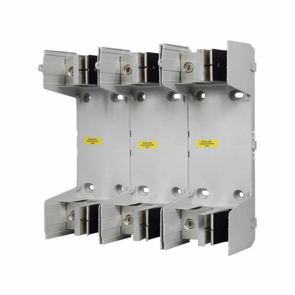 Edison HM60600-3CR HM600 Modular Fuse Block, 600 VAC, 600 A, H Class, 4 AWG to 500 kcmil Wire, 3 Poles