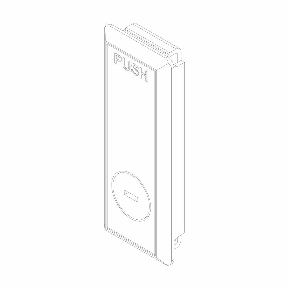 EATON 5155C81G03 Trim Lock, 3.656 in L x 1-3/8 in W x 0.578 in H