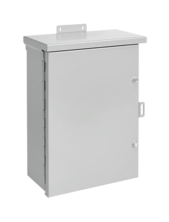 nVent HOFFMAN A30R2410HCR A3M Medium Enclosure, 30 in L x 24 in W x 10 in D, NEMA 3R/IP32 NEMA Rating, Steel