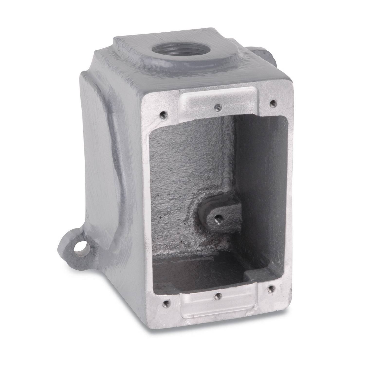 Russellstoll® DuraGard® 3711A Type FD Conduit Box, Aluminum, 1 Gang, 4.12 in L x 2.62 in W x 2.94 in D