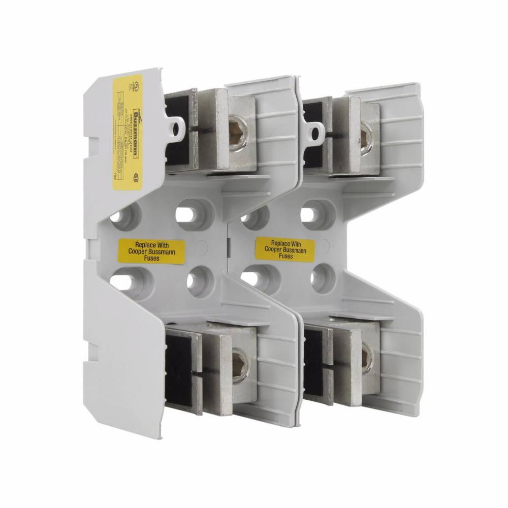 Edison JM60400-2CR Knife Blade Fuse Block, 600 VAC, 400 A, Class: J, 4 AWG to 500 kcmil Wire, 2 Poles