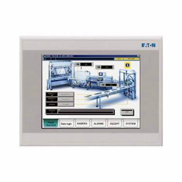 EATON XV-102-D6-57TVRC-10 Type HMI PLC 2 Generation Operator Interface, 5.7 in TFT VGA Resistive Touch Display, RS-232/RS-485/Ethernet/CANopen/USB