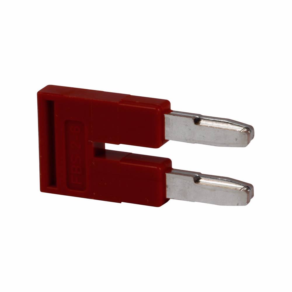 EATON XBAFBS26GY 2-Position Plug-In Bridge, 0.421 in L x 1.118 in W x 0.893 in H