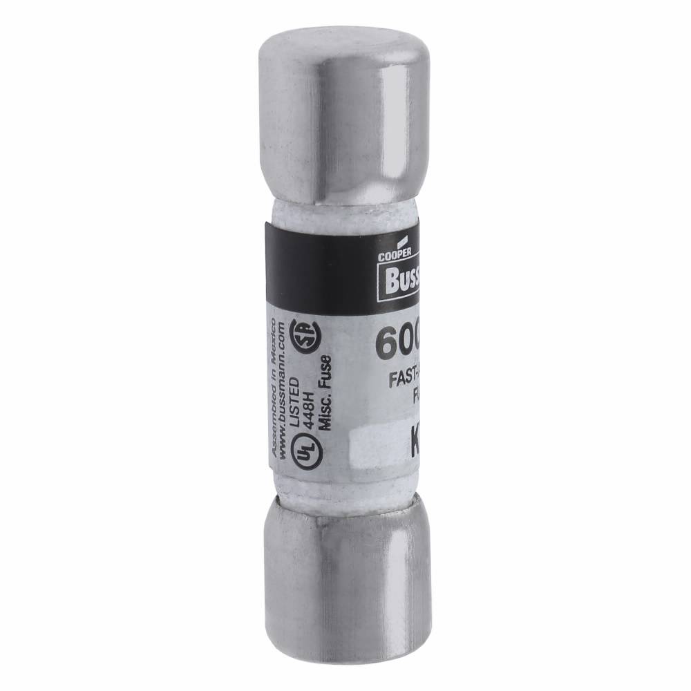 Bussmann Limitron™ KTK-5 Low Voltage Supplemental Fuse, 5 A, 600 VAC, 100 kAIC Interrupt, Class: Supplemental, Cartridge Body
