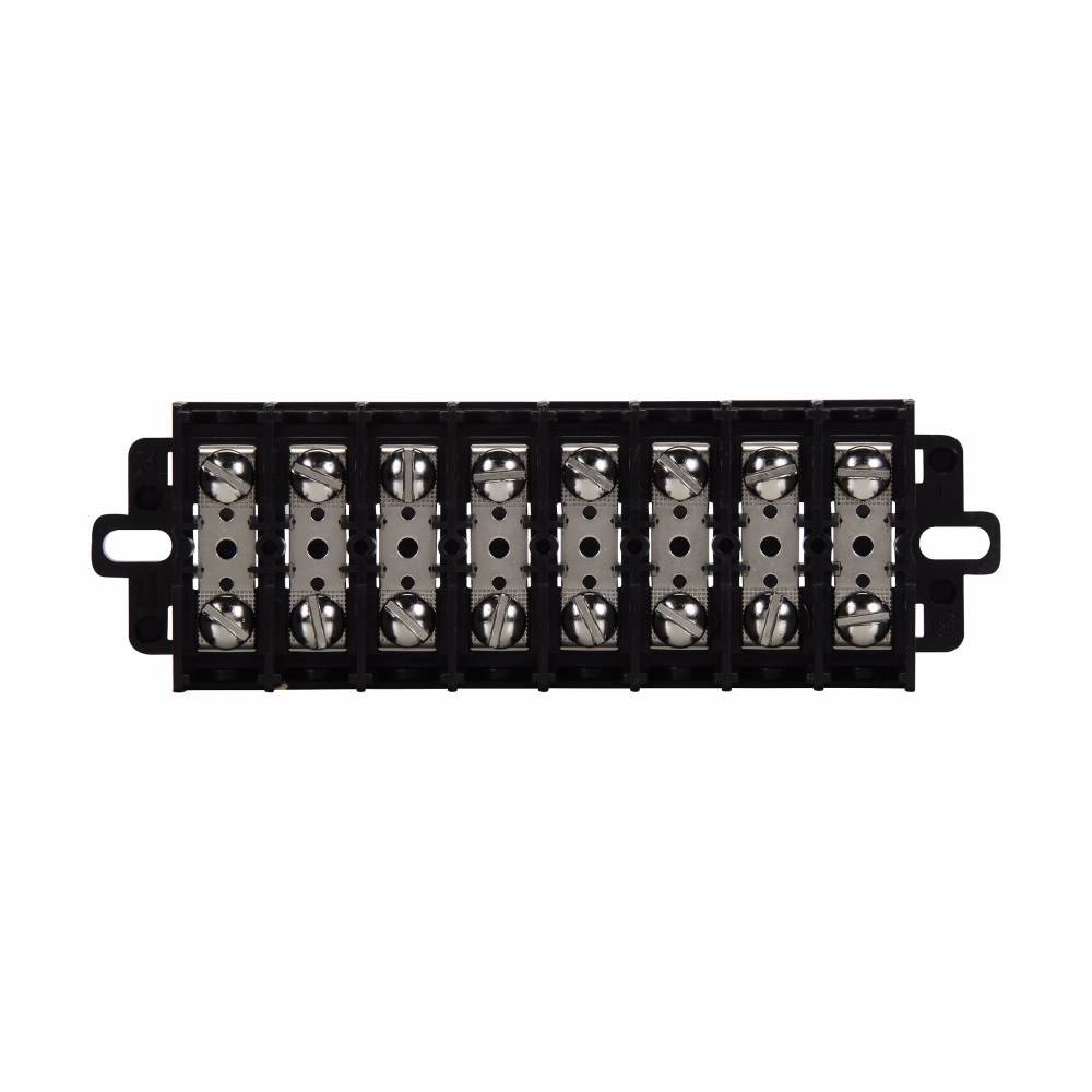 Bussmann KU10-WCNU Terminal Block Strips and Barrier Block, 600 V, 60 A, Black