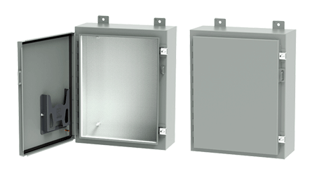 nVent HOFFMAN A302006LP A12 Medium Enclosure, 30 in L x 20 in W x 6 in D, NEMA 12/IP65 NEMA Rating, Steel