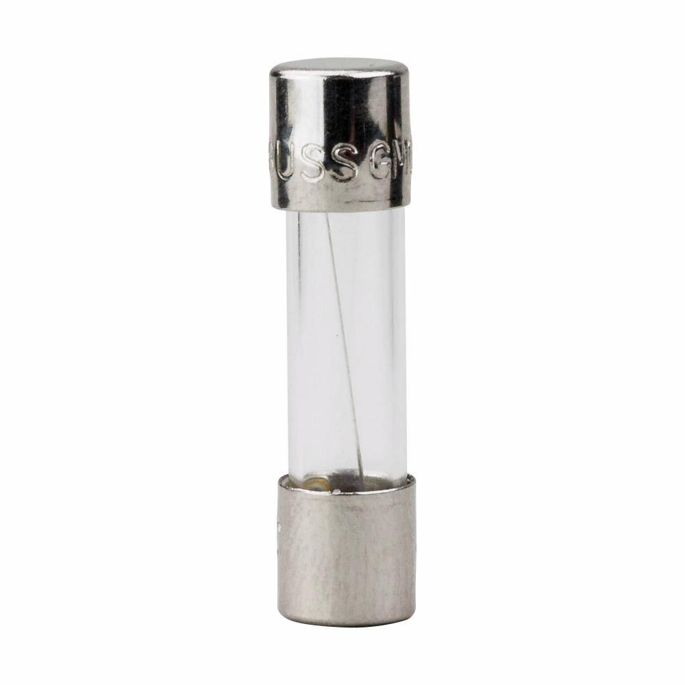 Bussmann AGX-2-1/2 Small Dimension Fast Acting Fuse With Nickel Plated Brass End Caps, 2-1/2 A, 250 VAC, 100 A, 10 kA Interrupt, Cylindrical Body