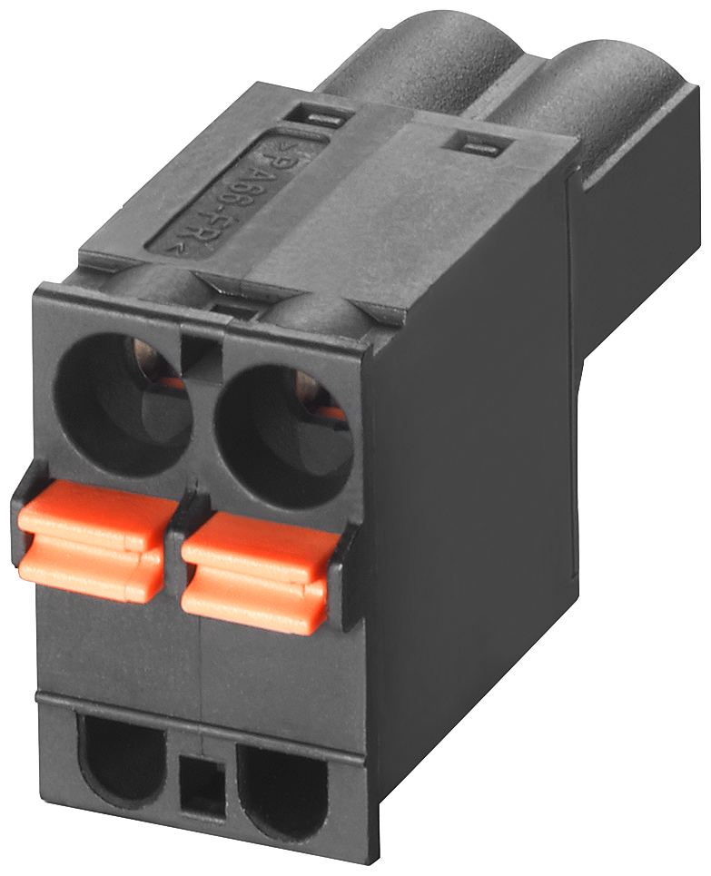 Siemens 6GK59800BB100AA5 2-Pole Spring Loaded Terminal Block, 19 in, 5.08 mm Spacing