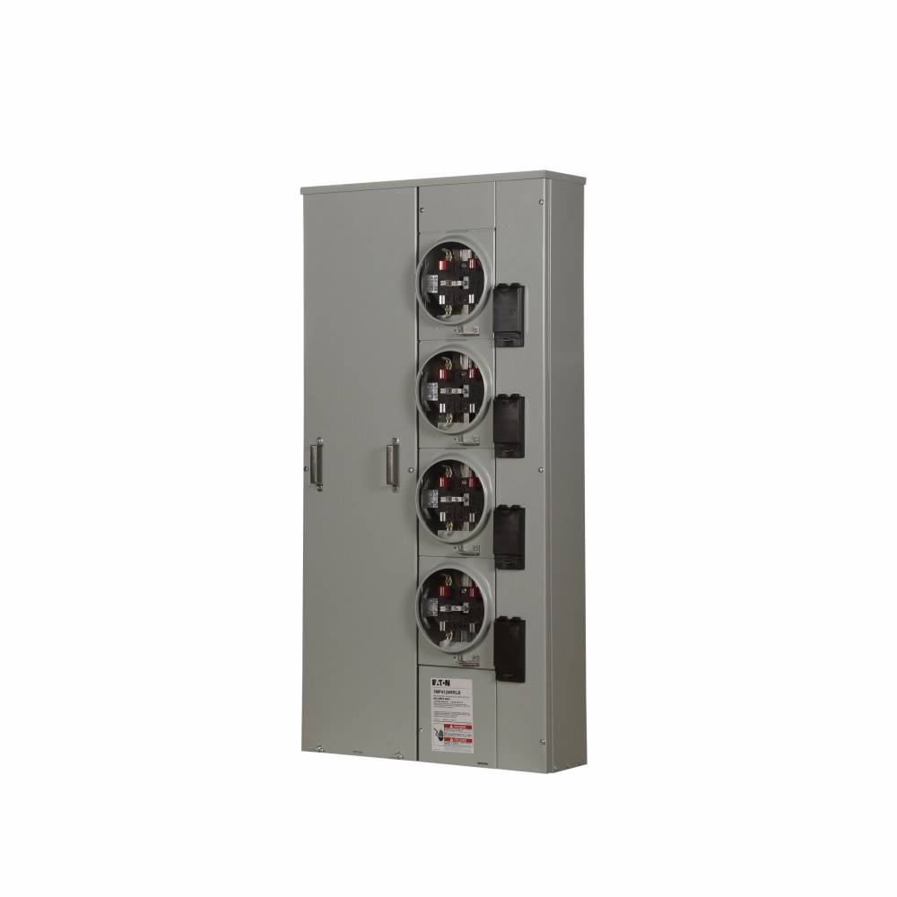 EATON 1MP4124RRLB 3-Wire Group Metering Horn bypass Meter Pack, 125 A Self-Contained Socket, Underground Feed, 120/240 VAC, 400 A Bus