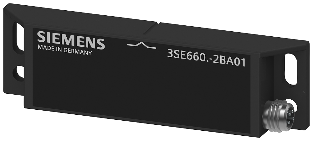 Siemens SIRIUS 3SE6604-2BA01 Rectangle Non-Contact Safety Switch, 2NC Contact, Black