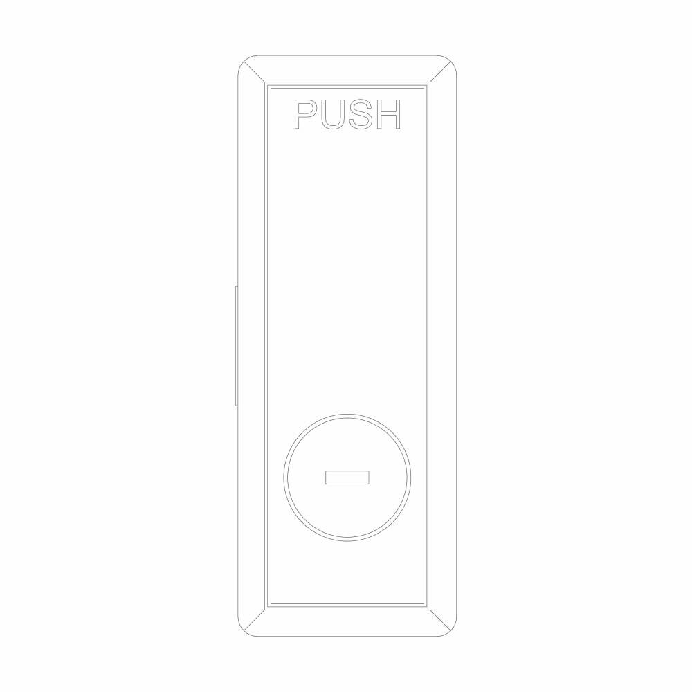 EATON 5155C81G03 Trim Lock, 3.656 in L x 1-3/8 in W x 0.578 in H