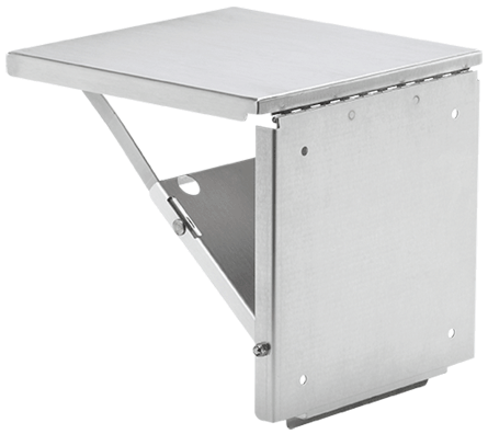 Hoffman ACSHELF2424SS A80 Folding Shelf, 12.12 in H x 24 in W x 1 in D, 304 Stainless Steel