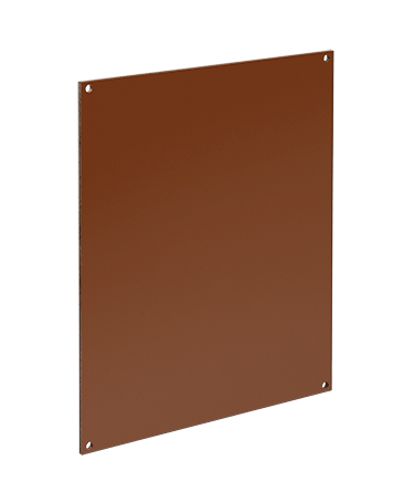 Hoffman A10P8C PNLC Composite Panel, 6.88 in W x 8-3/4 in H, Polycarbonate, Light Brown