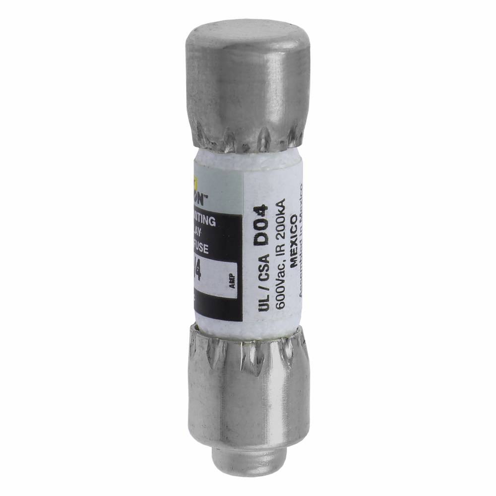 Bussmann CC-Tron® FNQ-R-1/4 Current Limiting High Inrush Time Delay Fuse, 250 mA, 600 V, 200 kA Interrupt, CC Class, Cylindrical Body