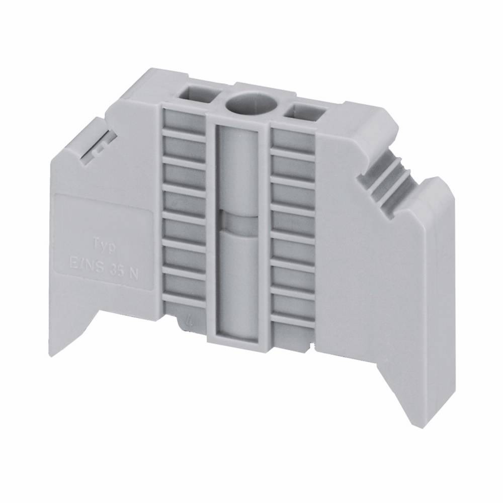 EATON XBAES35C IEC-XB Universal Terminal Block End Stop, For Use With 35 mm Rail, Threaded Mount, Polyamide 6.6