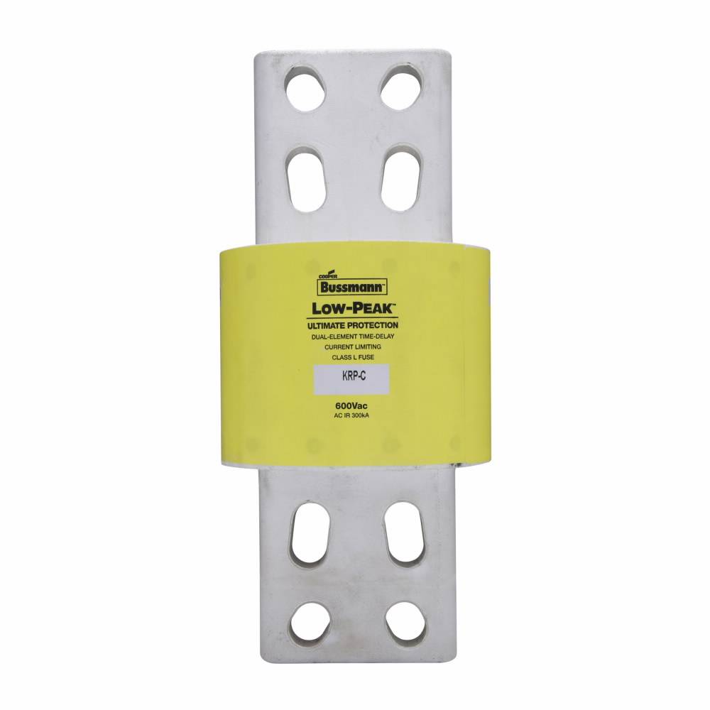 Bussmann Low-Peak™ KRP-C-2500SP Current Limiting Time Delay Fuse, 2500 A, 600 VAC, 300 kAIC Interrupt, L Class, Cartridge Body
