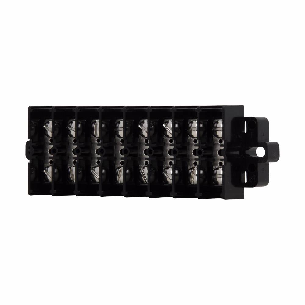 Bussmann KU10-WCNU Terminal Block Strips and Barrier Block, 600 V, 60 A, Black