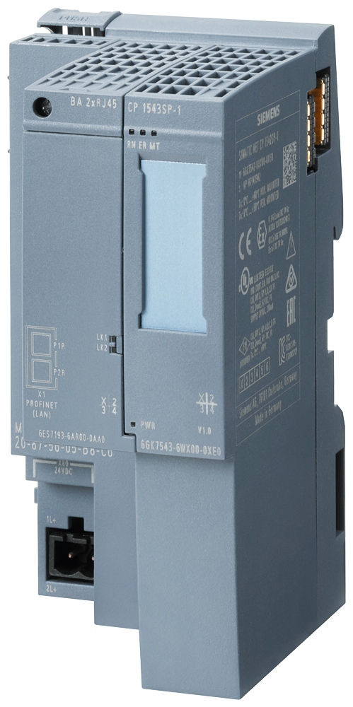 Siemens SIPLUS 6AG25436WX004XE0 ET 200SP PLC Coupling Module w/ Conformal Coating Based On 6GK7543-6WX00-0XE0, 24 VDC