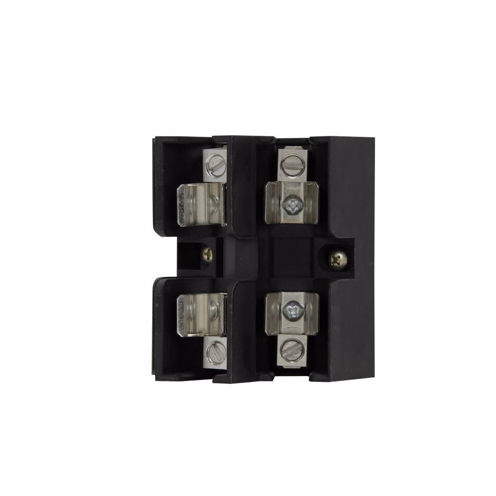 Bussmann JP60030-3CRA Pyramid Style Fuse Block With Adapter, 600 VAC/VDC, 30 A, Class: J, 14 to 2 AWG Wire, 3 Poles