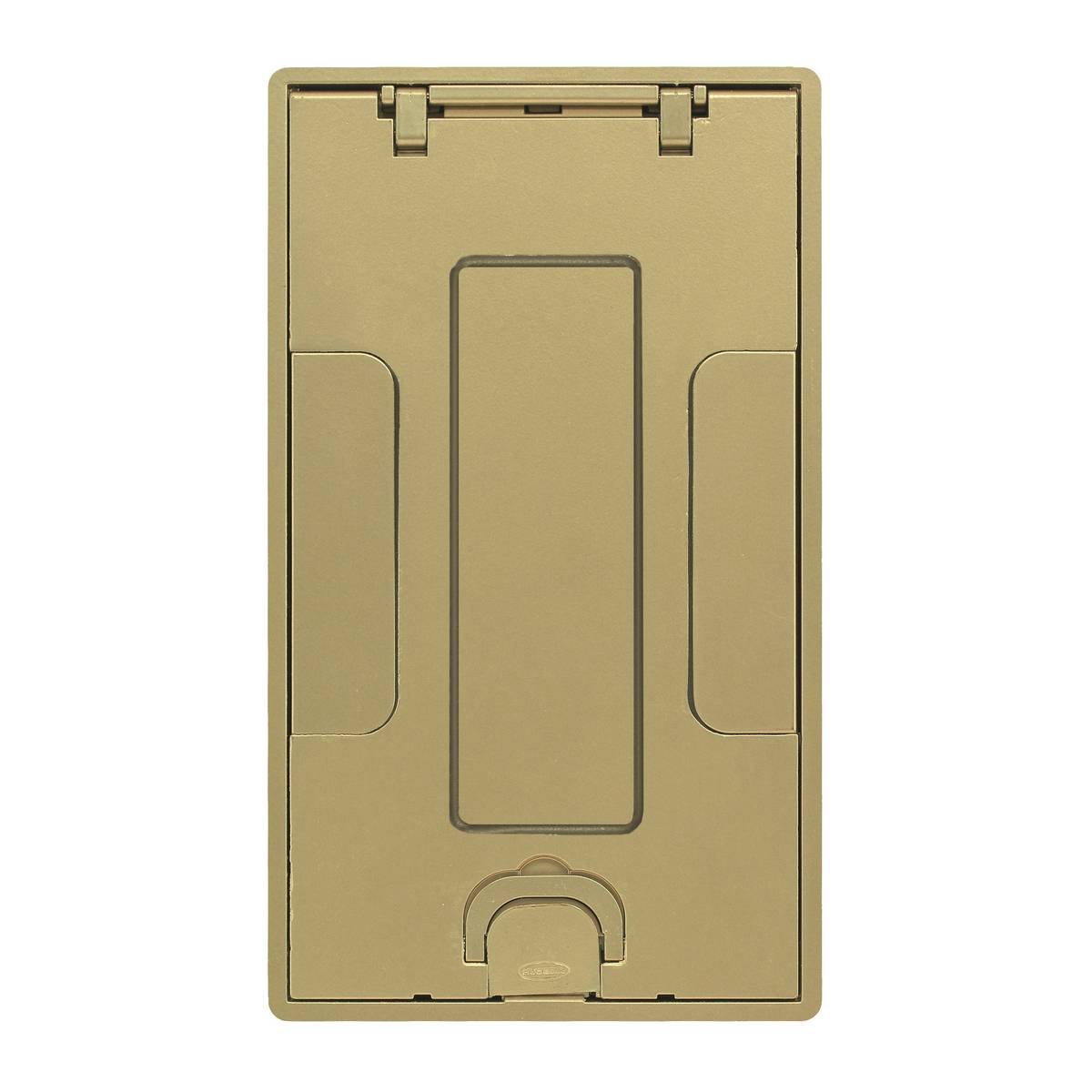 PREMISE WIRING SystemOne™ 24GTCVRBRSC Non-Metallic Floor Box Cover With Insert, 10-5/8 in L x 6-3/16 in W, Die Cast Aluminum