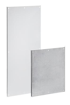 Hoffman A60P24F2G PNL30 Conductive Half Size Enclosure Panel, 20 in W x 24.88 in H, Steel, White