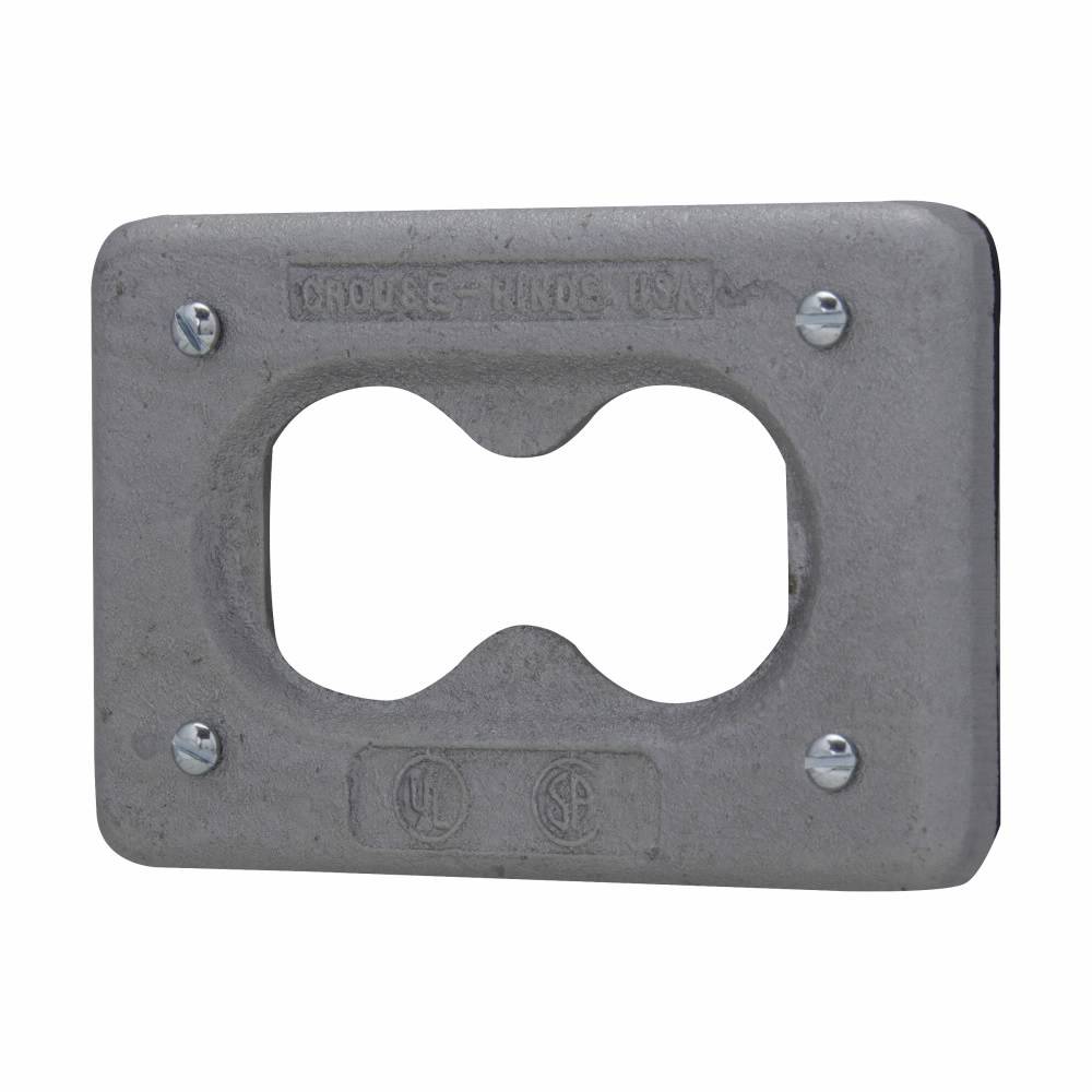 Crouse-Hinds DS23G DS Series Electric Box Cover With Gasket, Feraloy® Iron Alloy