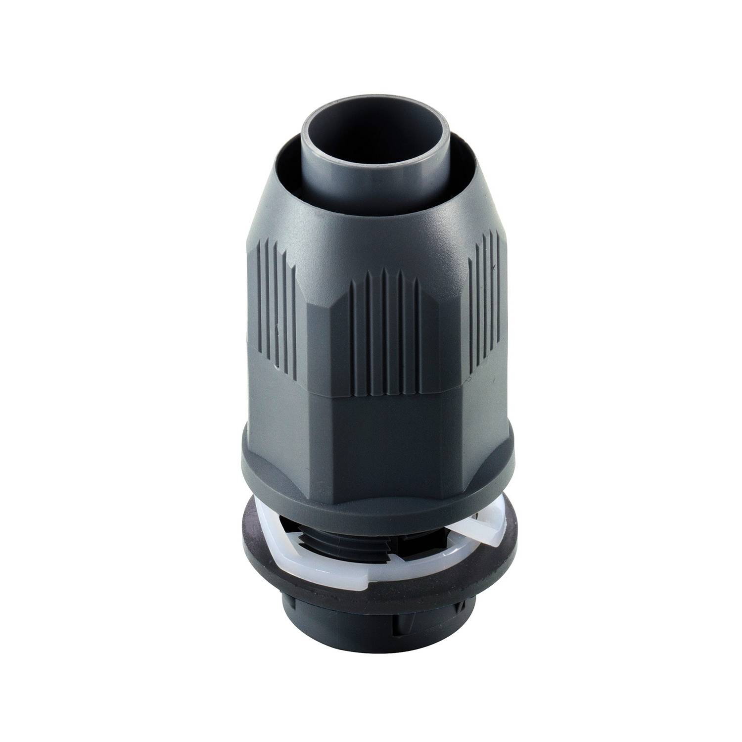 T&B® BULLET® Quick Connect™ LT100P-QC-B Straight Liquid Tight Connector, 1 in Trade, Thermoplastic