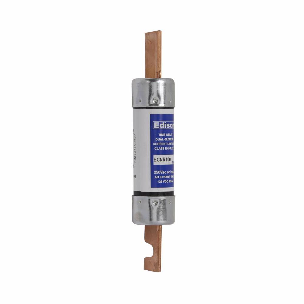 Bussmann Bullet™ ECNR100 Current Limiting Time Delay Fuse, 100 A, 250 VAC/125 VDC, 200 kAIC Interrupt, RK5 Class, Cylindrical Body