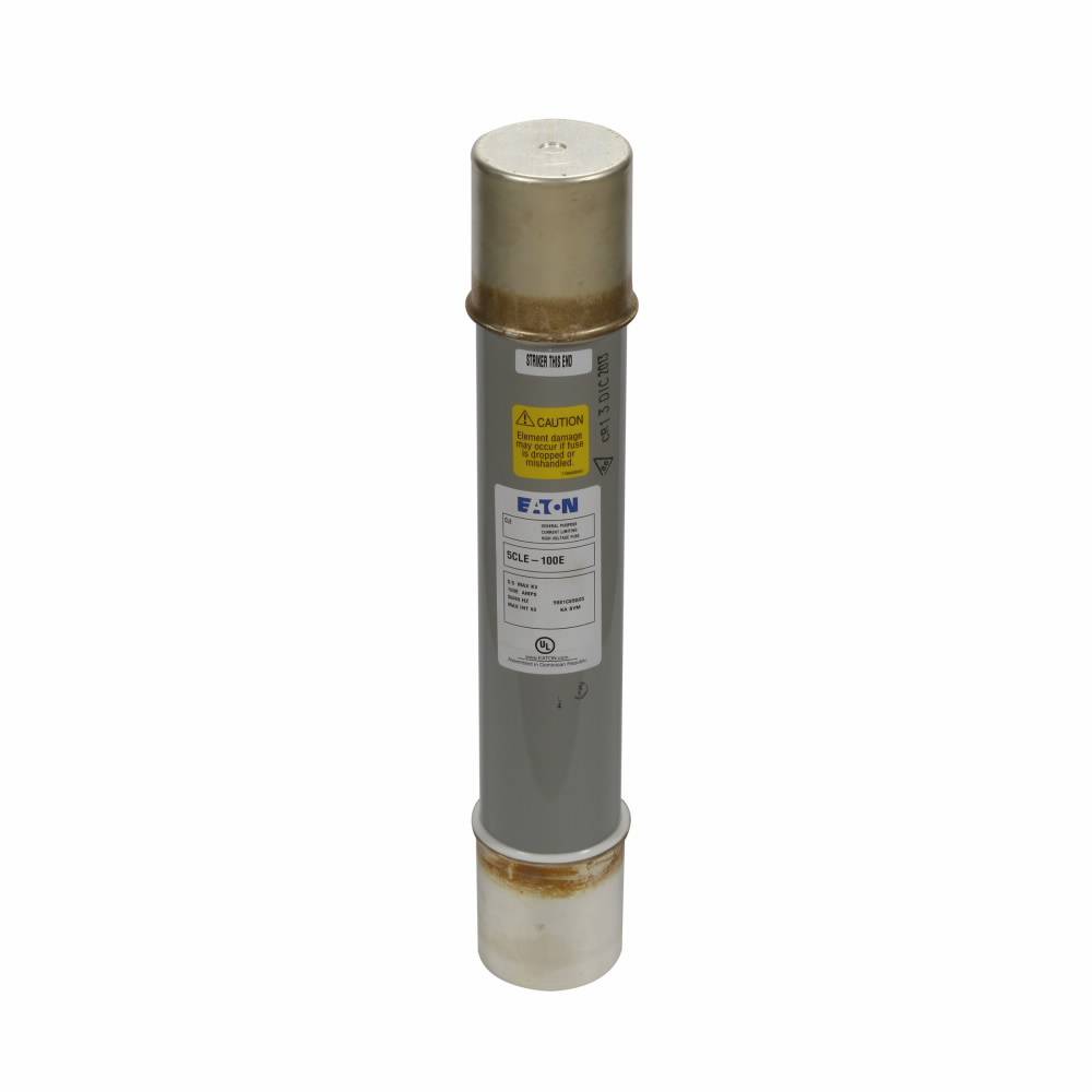 EATON Bussmann 5CLE-100E CLE Helix Medium Voltage Single Barrel Current-Limiting Fuse, 100 A, 5.5 kV, 63 kA Interrupt, Class E