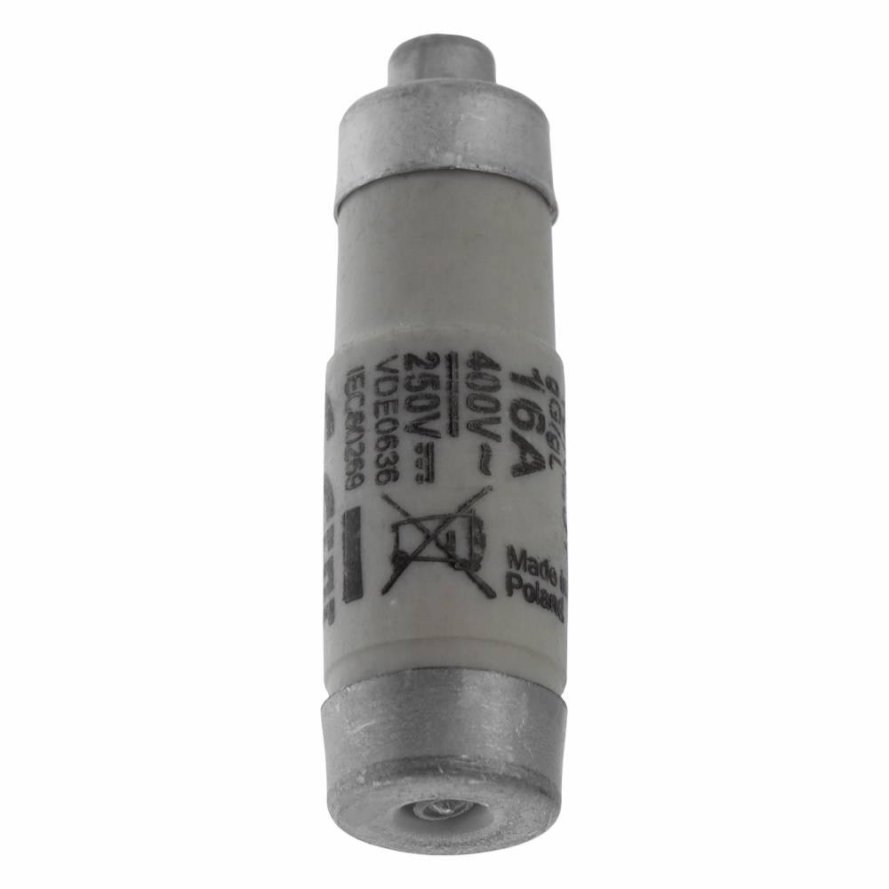Edison 16NZ01 Type D01 Low Voltage Neozed Time Delay Fuse Link, 16 A, 400 VAC, 100 kA Interrupt, Class: gG/gL, Round Body