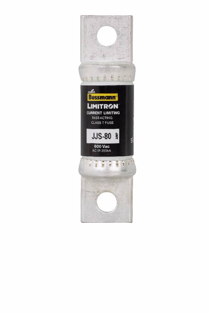 Bussmann Limitron™ T-Tron® JJS-80 Fast Acting Current Limiting Low Voltage Fuse, 80 A, 600 VAC, 200 kA Interrupt, T Class, Cartridge Body