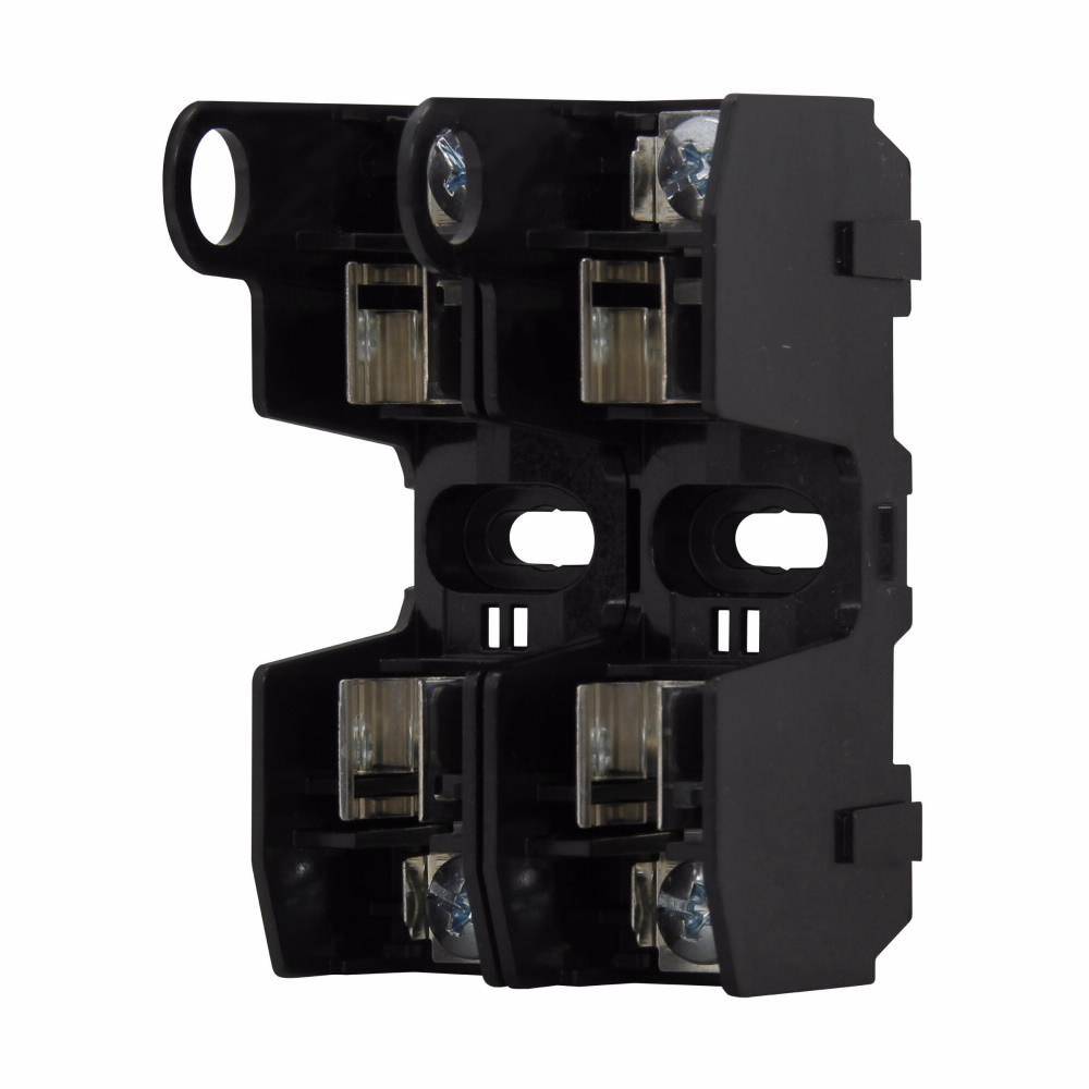 EATON Edison RM25030-2SR Knife Blade Fuse Block, 250 VAC, 30 A, Class: R, 18 to 10 AWG Wire, 2 Poles
