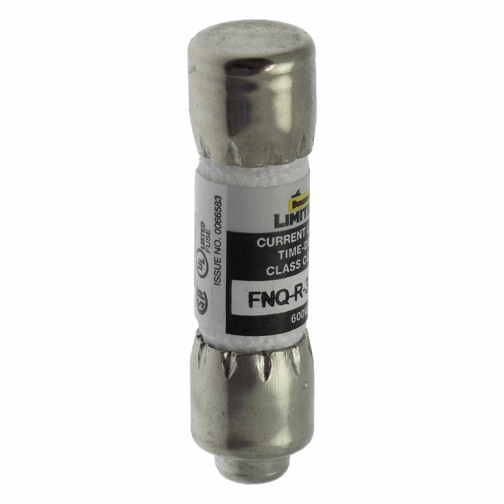 Bussmann Limitron™ CC-Tron® FNQ-R-3/10 Advanced Protection Current Limiting High Inrush Low Voltage Time Delay Fuse, 3/10 A, 600 V, 200 kA Interrupt, CC Class, Cartridge Body