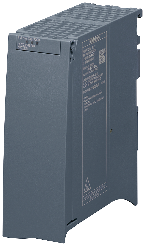 Siemens 6AG13324BA007AA0 SIPLUS 3-Phase Power Supply, 120/230 VAC Input, 24 VDC Output, 0.8 to 1.4 A Input, 3 A Output