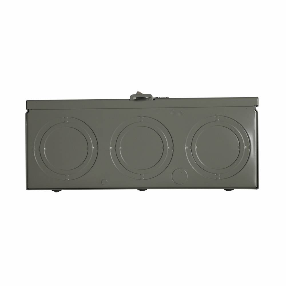 EATON 1007588CH 1-Position 3-Wire Horn Bypass Meter Socket, 600 VAC, 200 A, 1 ph Phase
