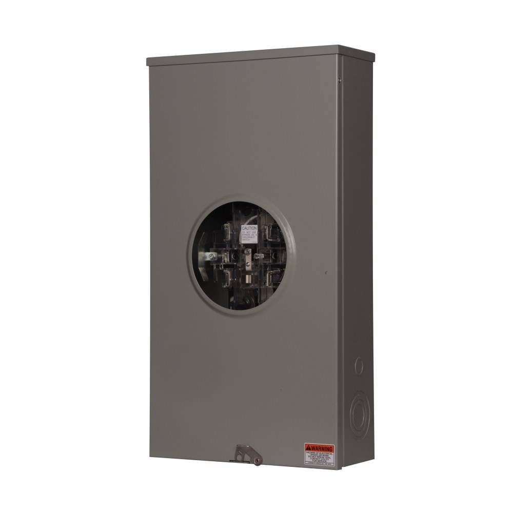EATON 1008632ECH 1-Position 3-Wire Lever Bypass Meter Socket, 600 VAC, 200 A, 1/3 ph Phase