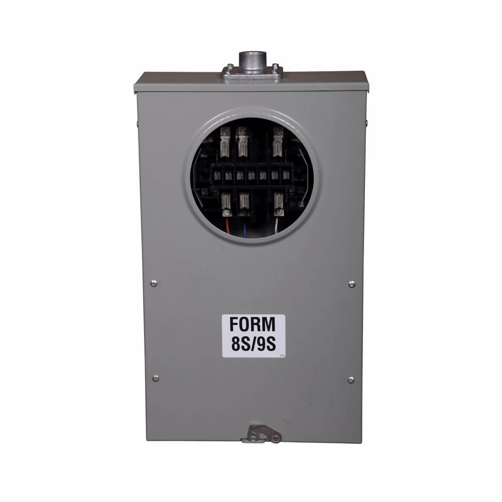 EATON 1008539CH 1-Position 3-Wire Lever Bypass Instrument Rated Meter Socket, 600 VAC, 320 A, 1 ph Phase